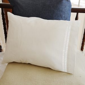 (2) Baby Pillowcases with Double Twisted Hemstitches