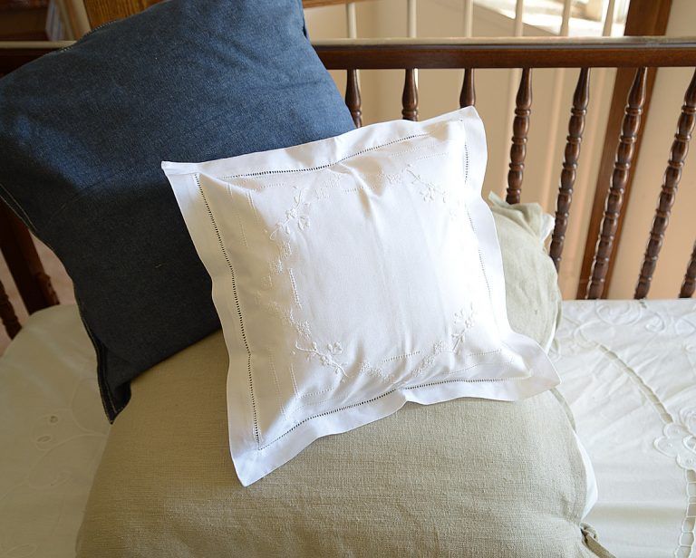 Extra Elegant & Fancy Hemstitch Baby Pillow Shams Monogrammable