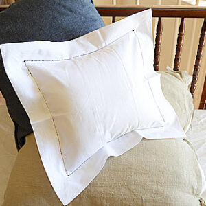 traditional hemstitch square baby pillows