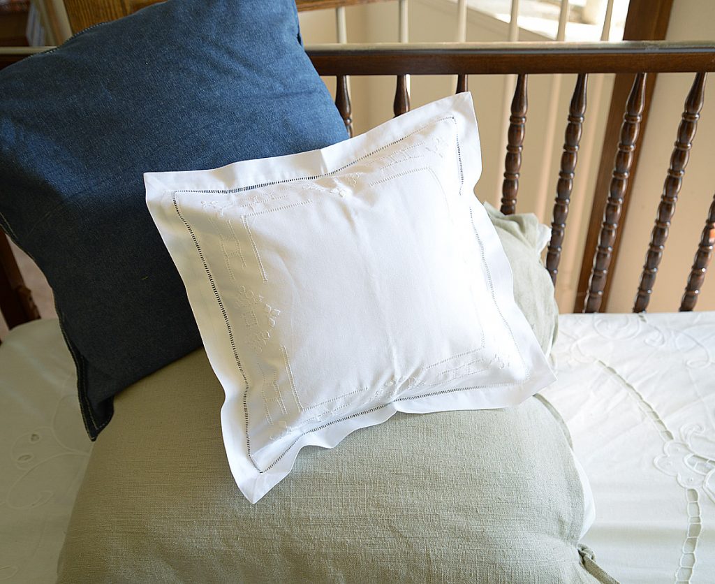 Extra Elegant & Fancy Hemstitch Baby Pillow Shams Monogrammable