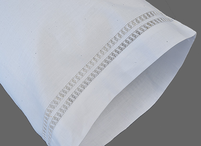 (2) Baby Pillowcases with Double Twisted Hemstitches