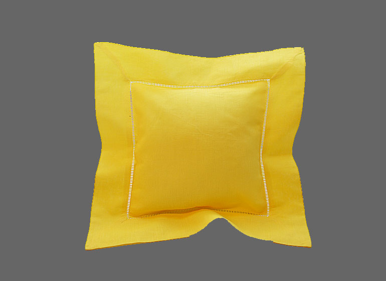 Mini baby pillow sham, 8x8 inch. golden kiwi color