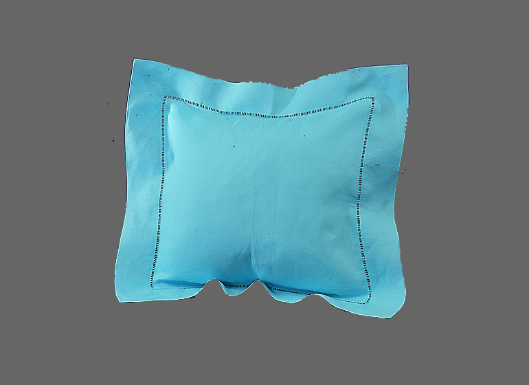 Aqua Blue Color Baby Sham 12x12 in.