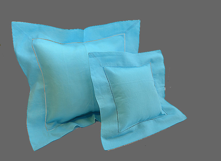 aqua blue color, baby pillow shams