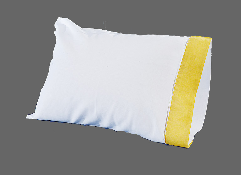 baby pillowcase honey gold color border