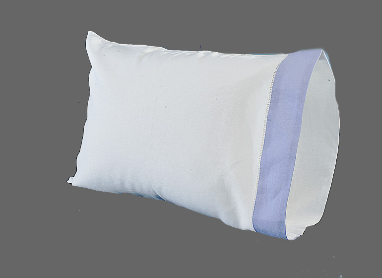 baby pillowcase lavender color border