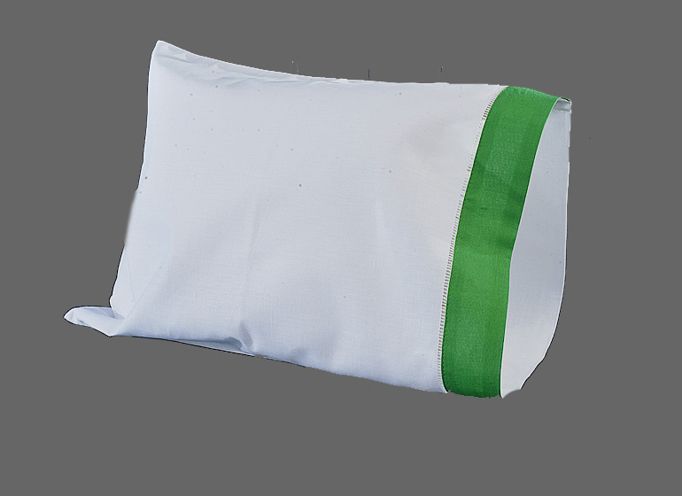 baby pillowcase xmas green color border